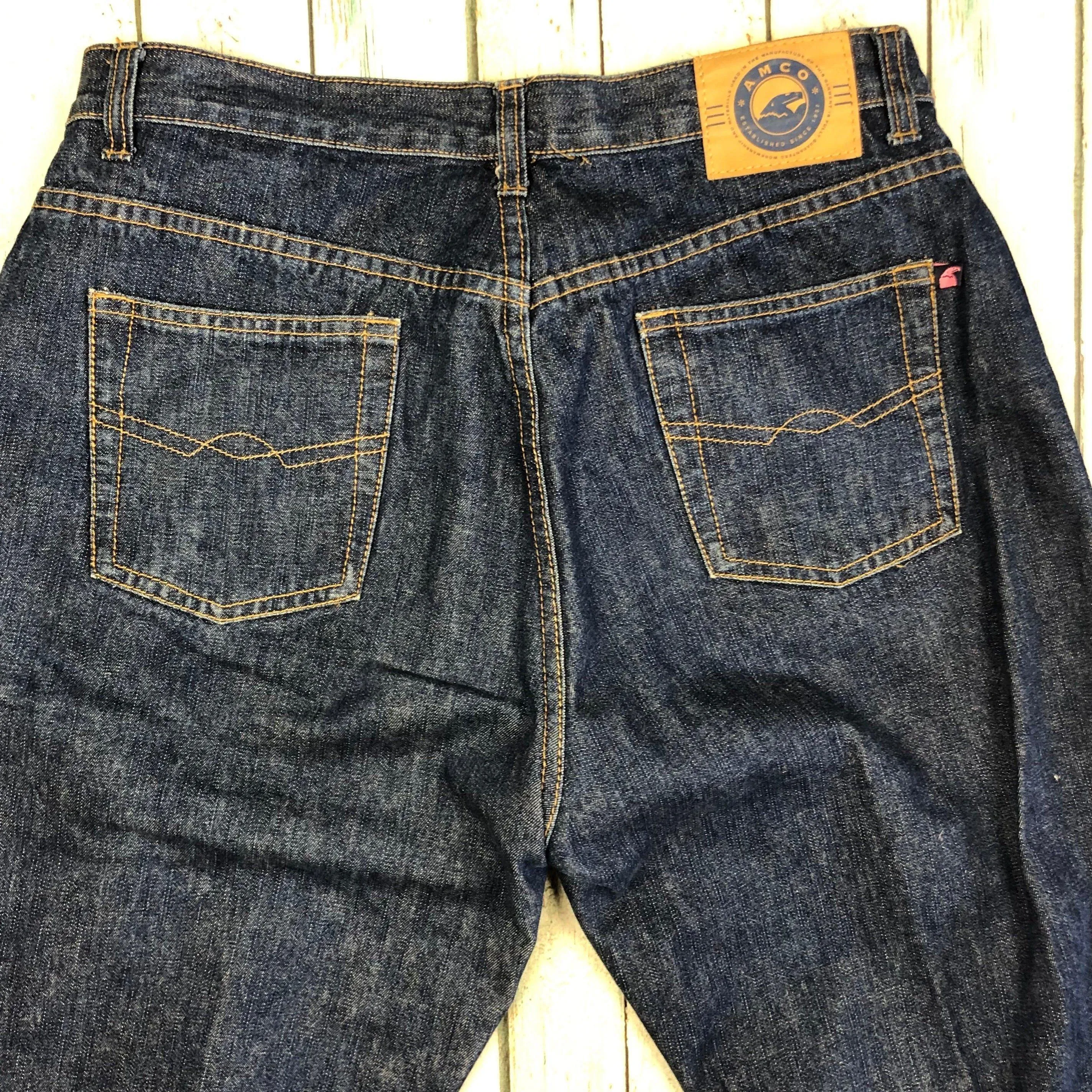 AMCO Australia Ladies Exposed Button Bootleg Jeans -Size 14
