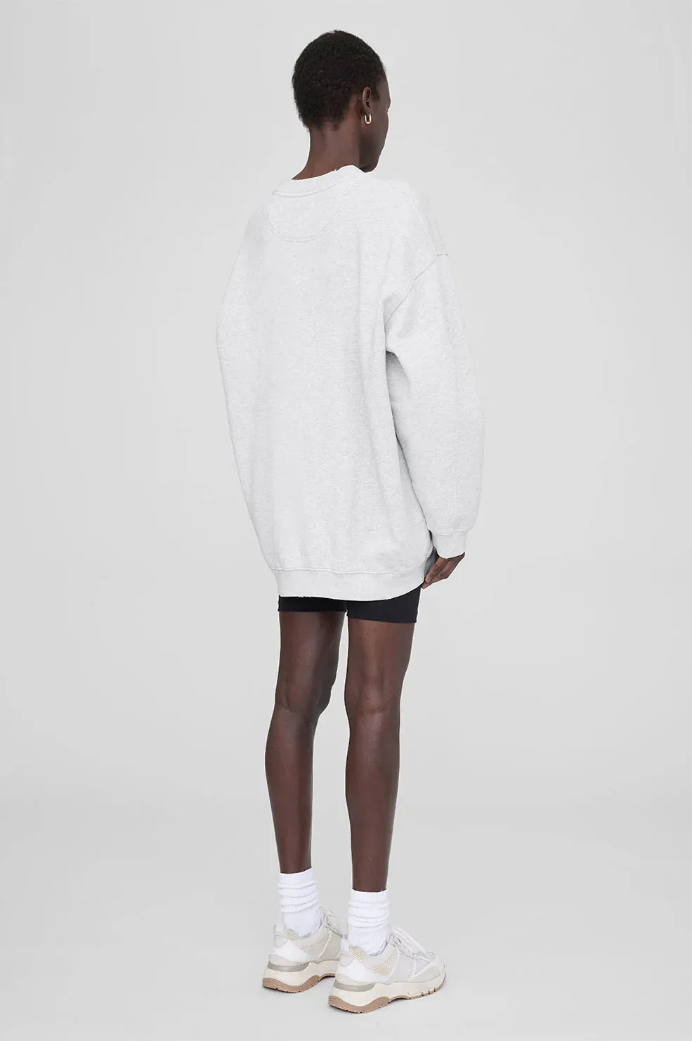 Anine Bing Tyler Sweatshirt in Heather Grey