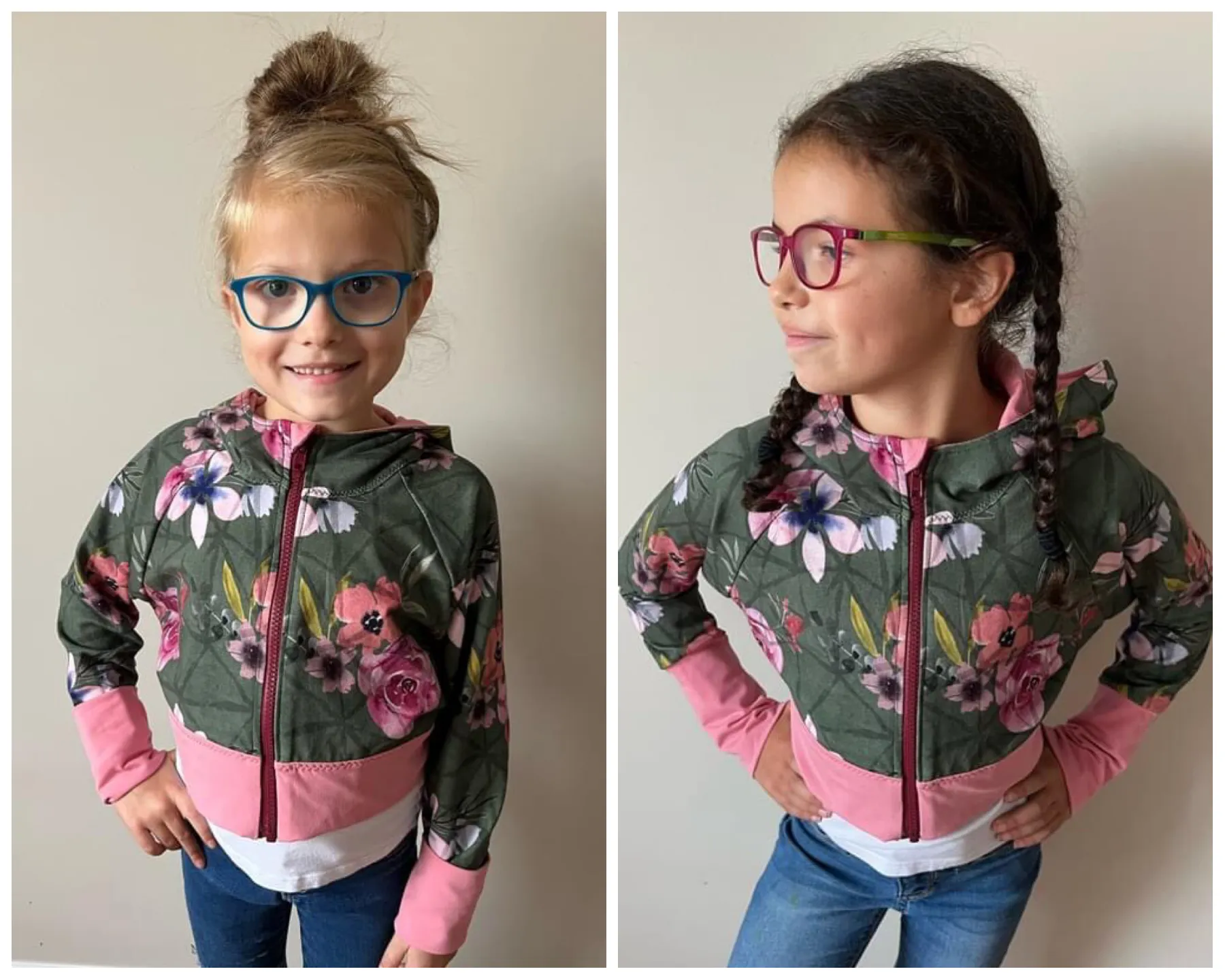 Big Kids  Zip Up Raglan