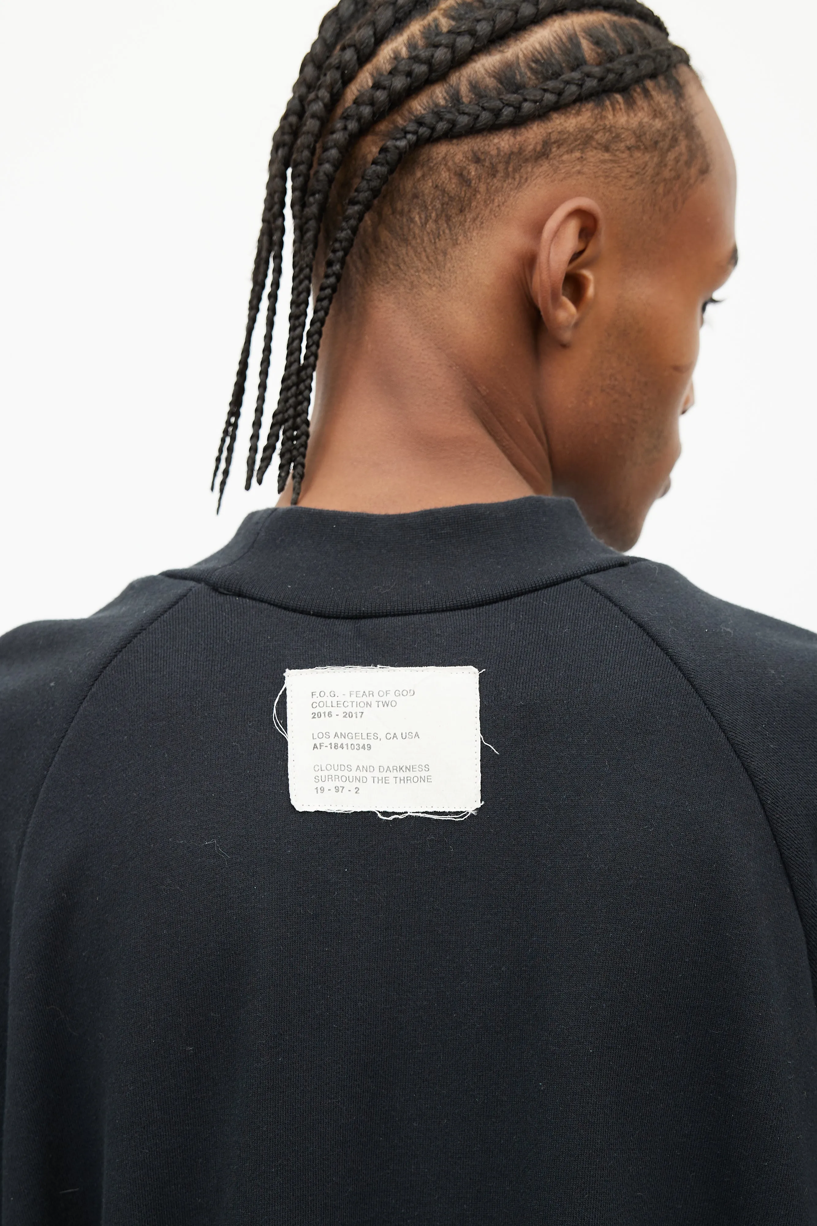 Black Side Zip Oversized Sweatshirt