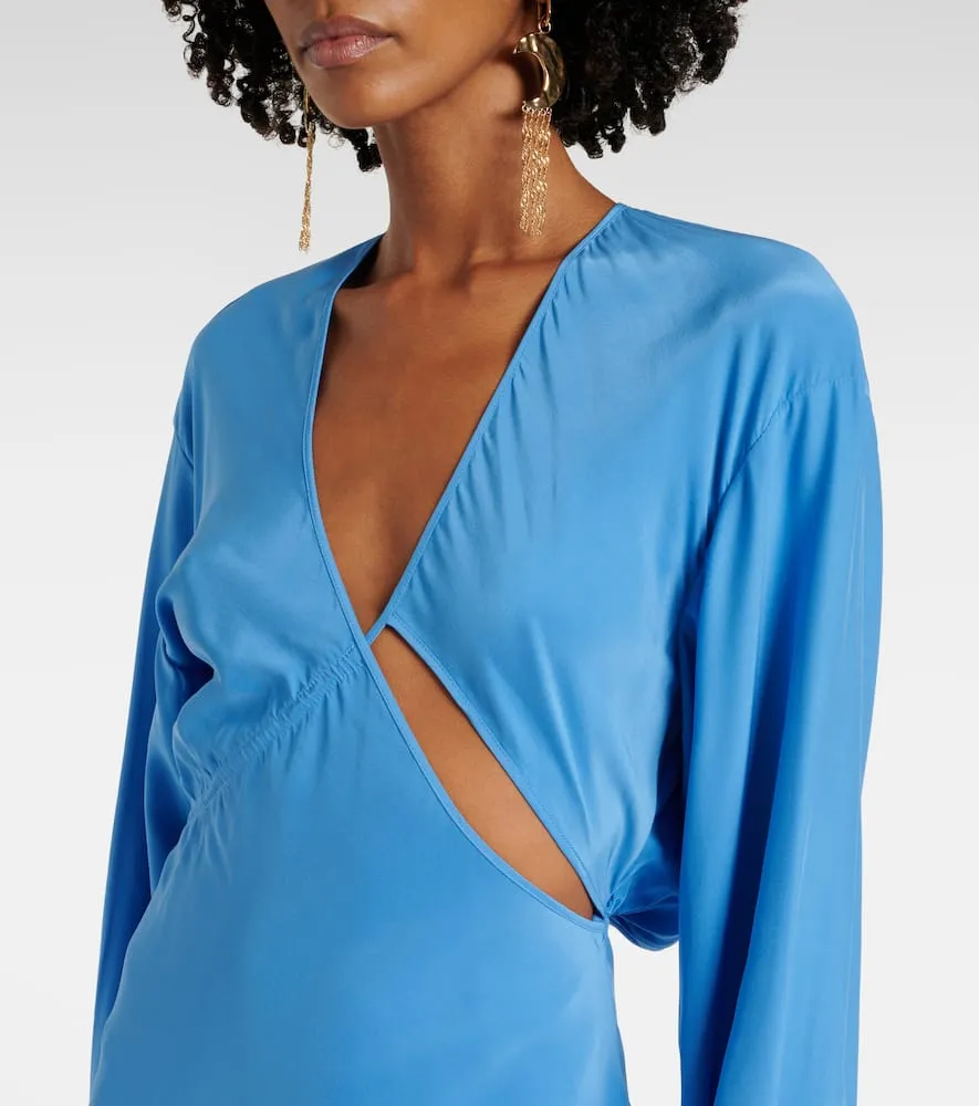 Christopher Esber Cutout silk maxi dress