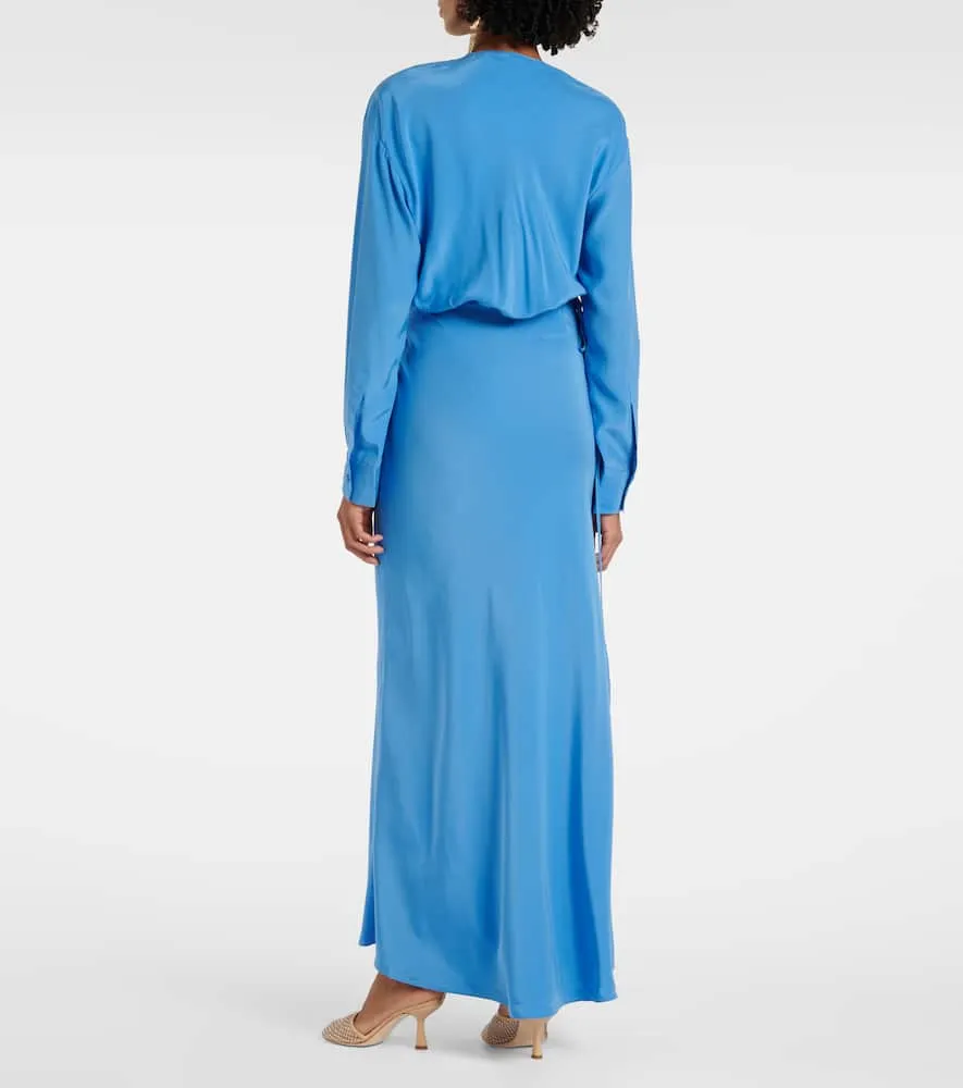 Christopher Esber Cutout silk maxi dress