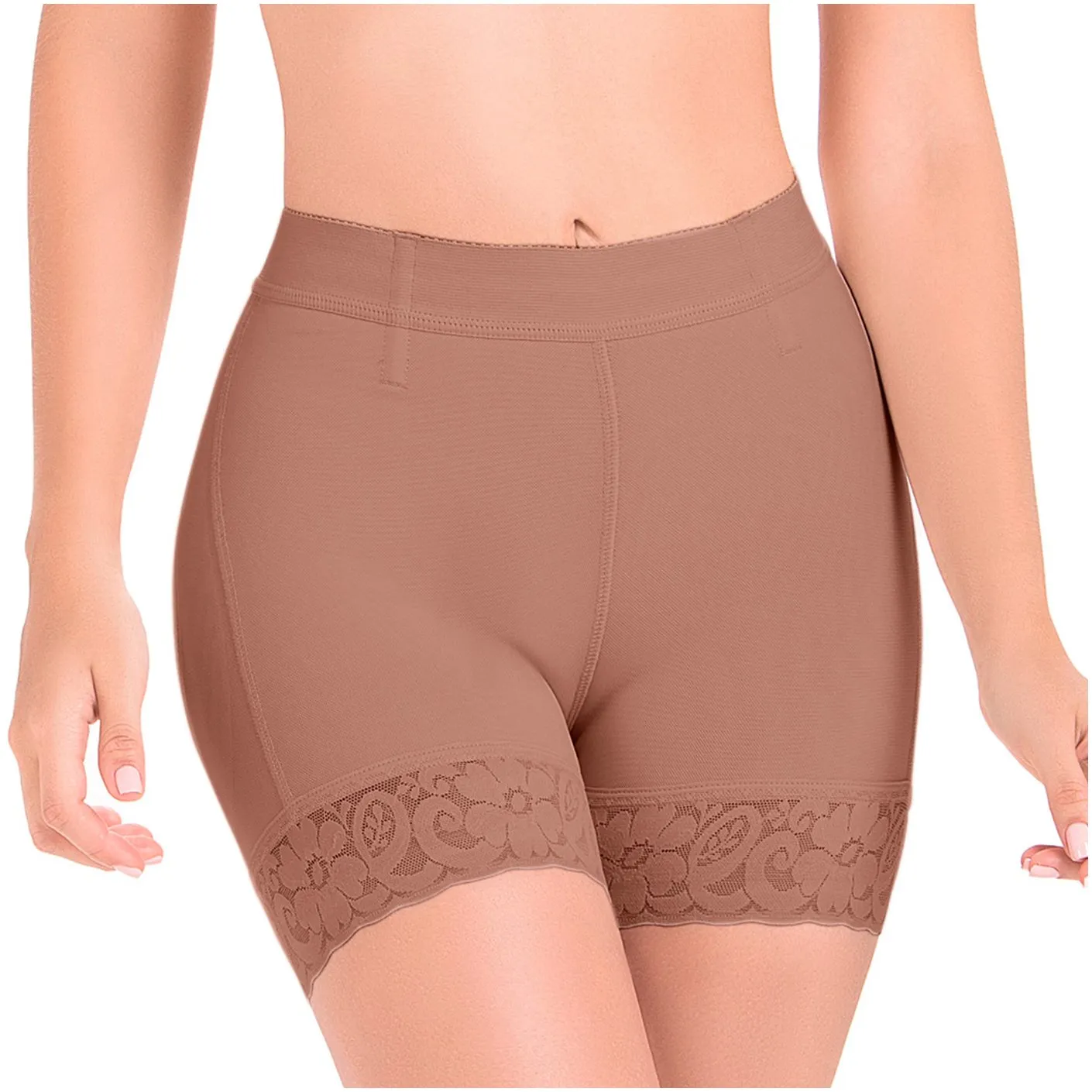 Fajas MariaE FU101 High-Waisted Tummy Control Shorts