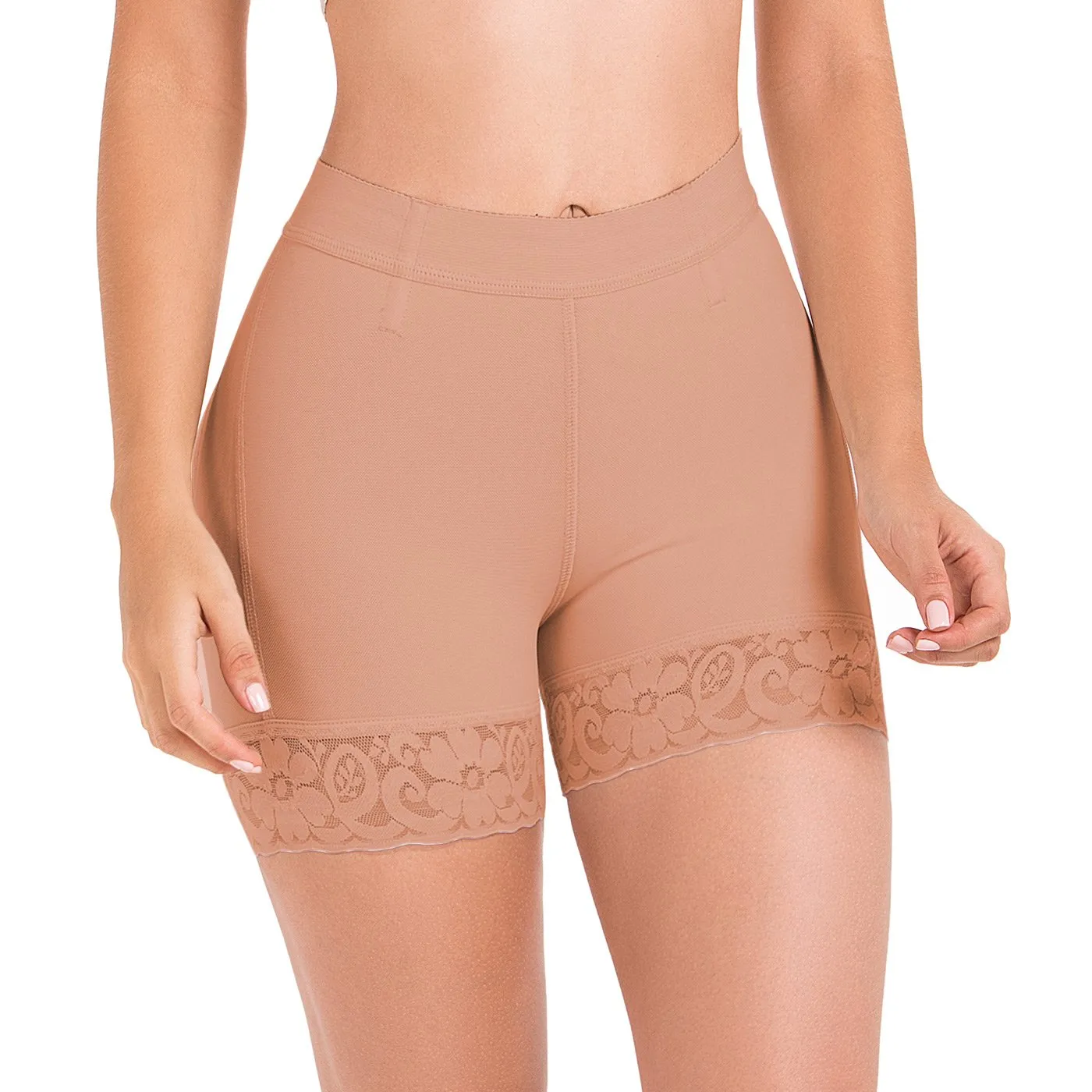 Fajas MariaE FU101 High-Waisted Tummy Control Shorts