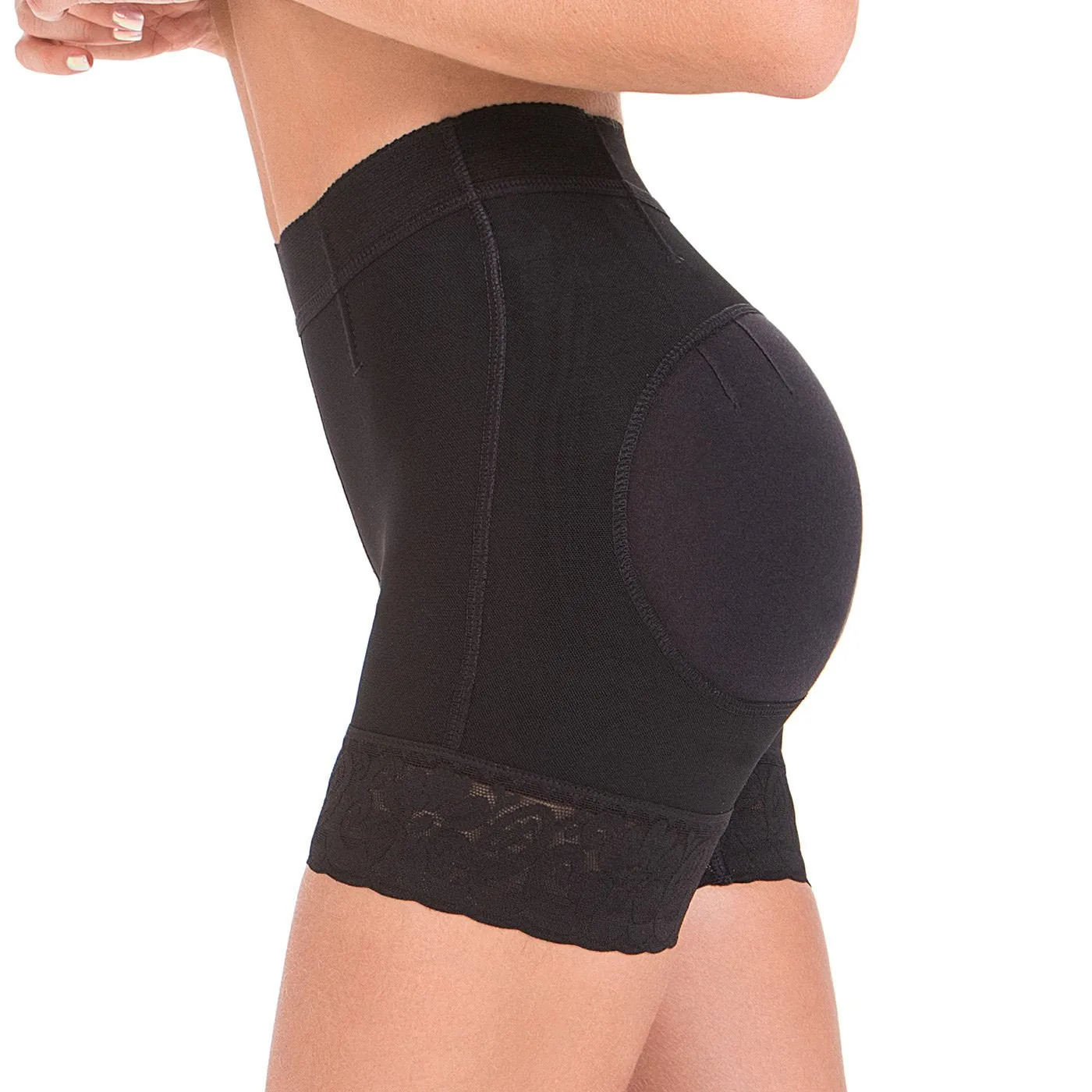 Fajas MariaE FU101 High-Waisted Tummy Control Shorts