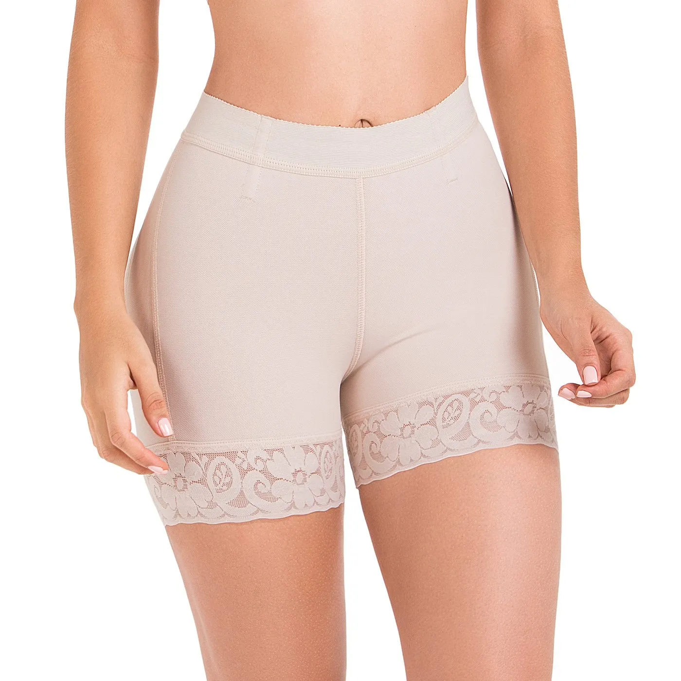 Fajas MariaE FU101 High-Waisted Tummy Control Shorts
