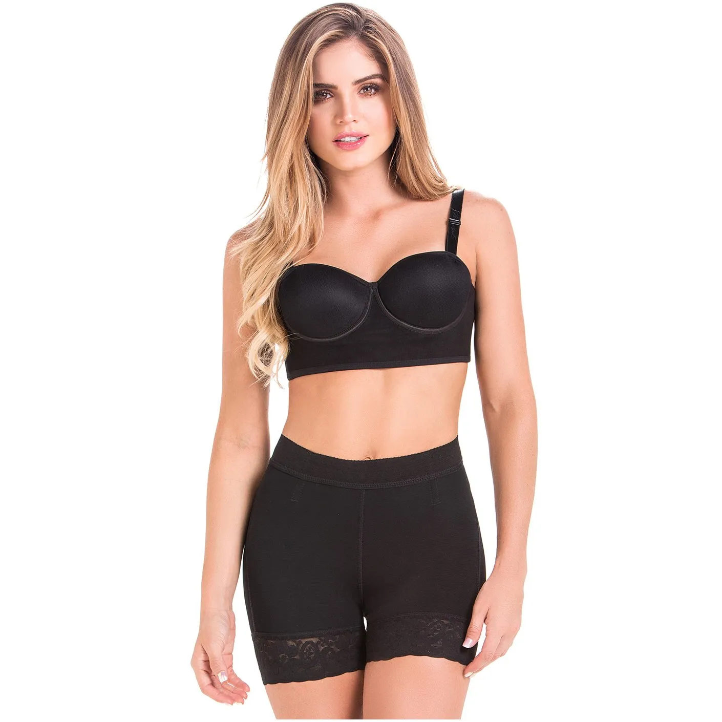 Fajas MariaE FU101 High-Waisted Tummy Control Shorts