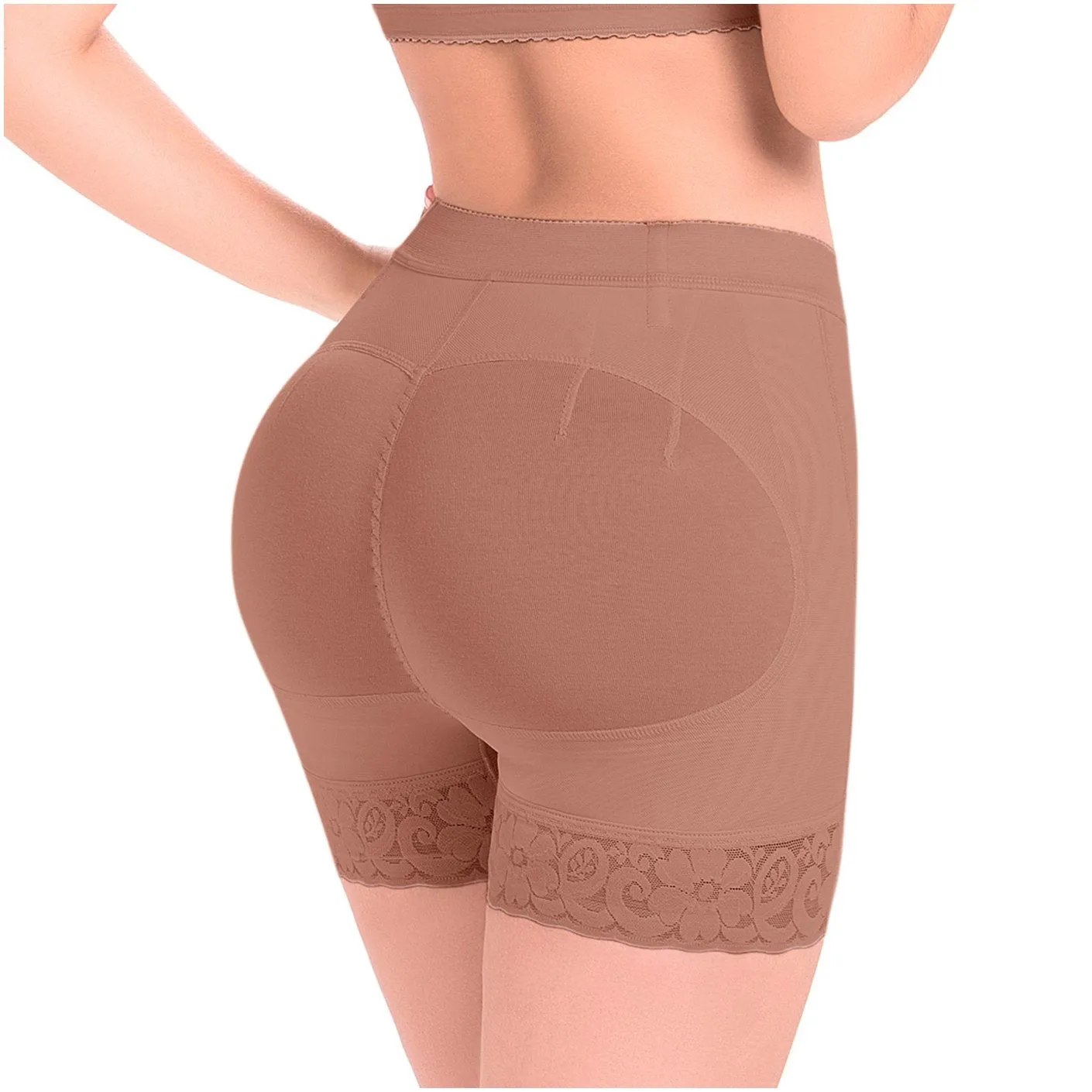 Fajas MariaE FU101 High-Waisted Tummy Control Shorts