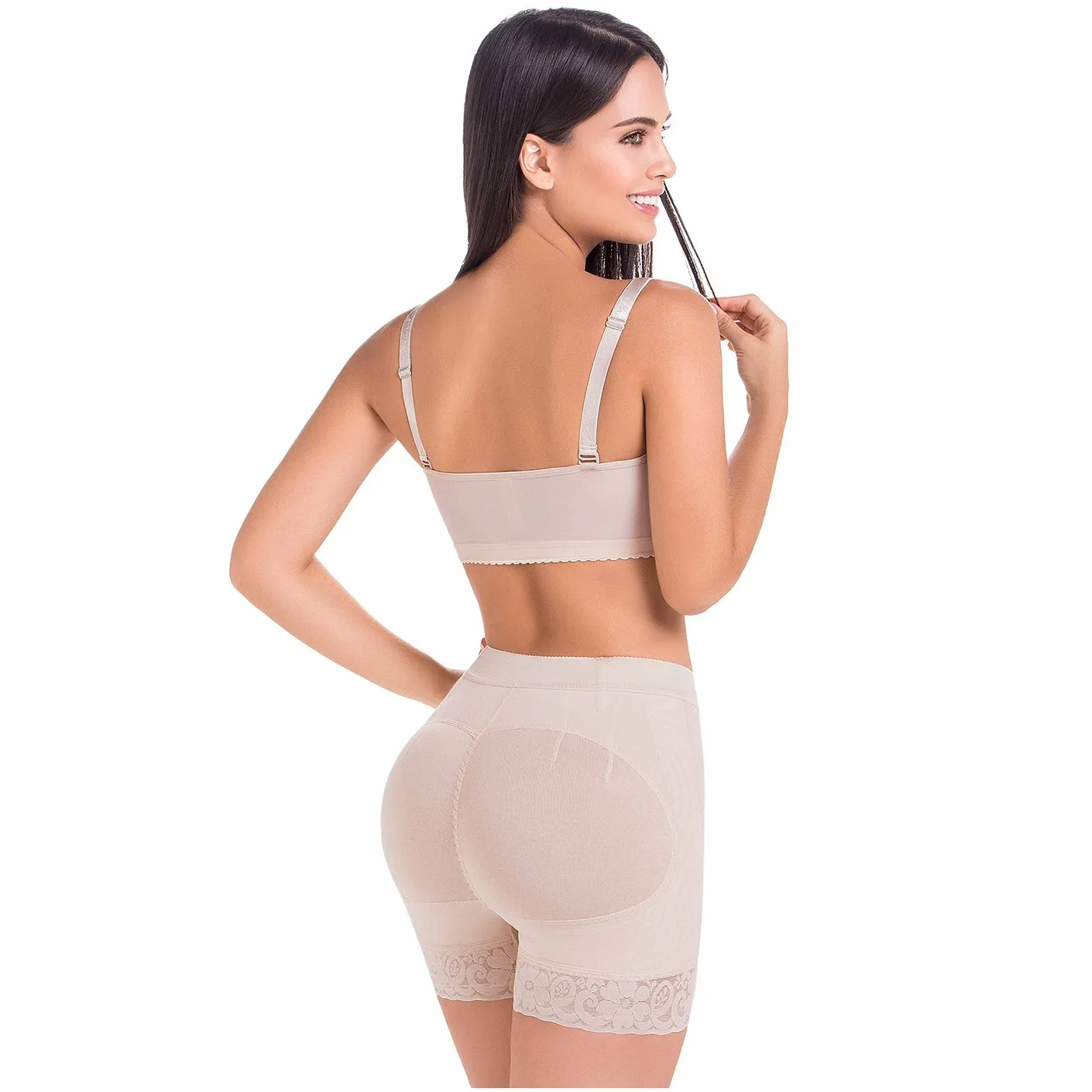 Fajas MariaE FU101 High-Waisted Tummy Control Shorts