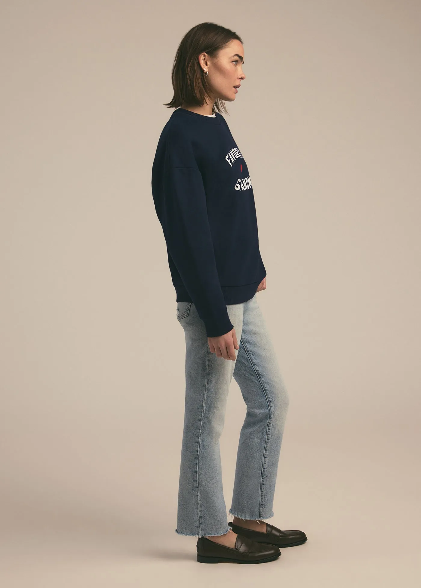FAVORITE GRANDMA HEART LOGO SWEATSHIRT