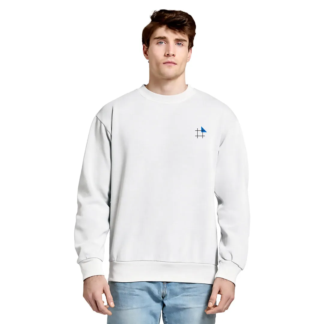 Icon Crewneck White Sweatshirt