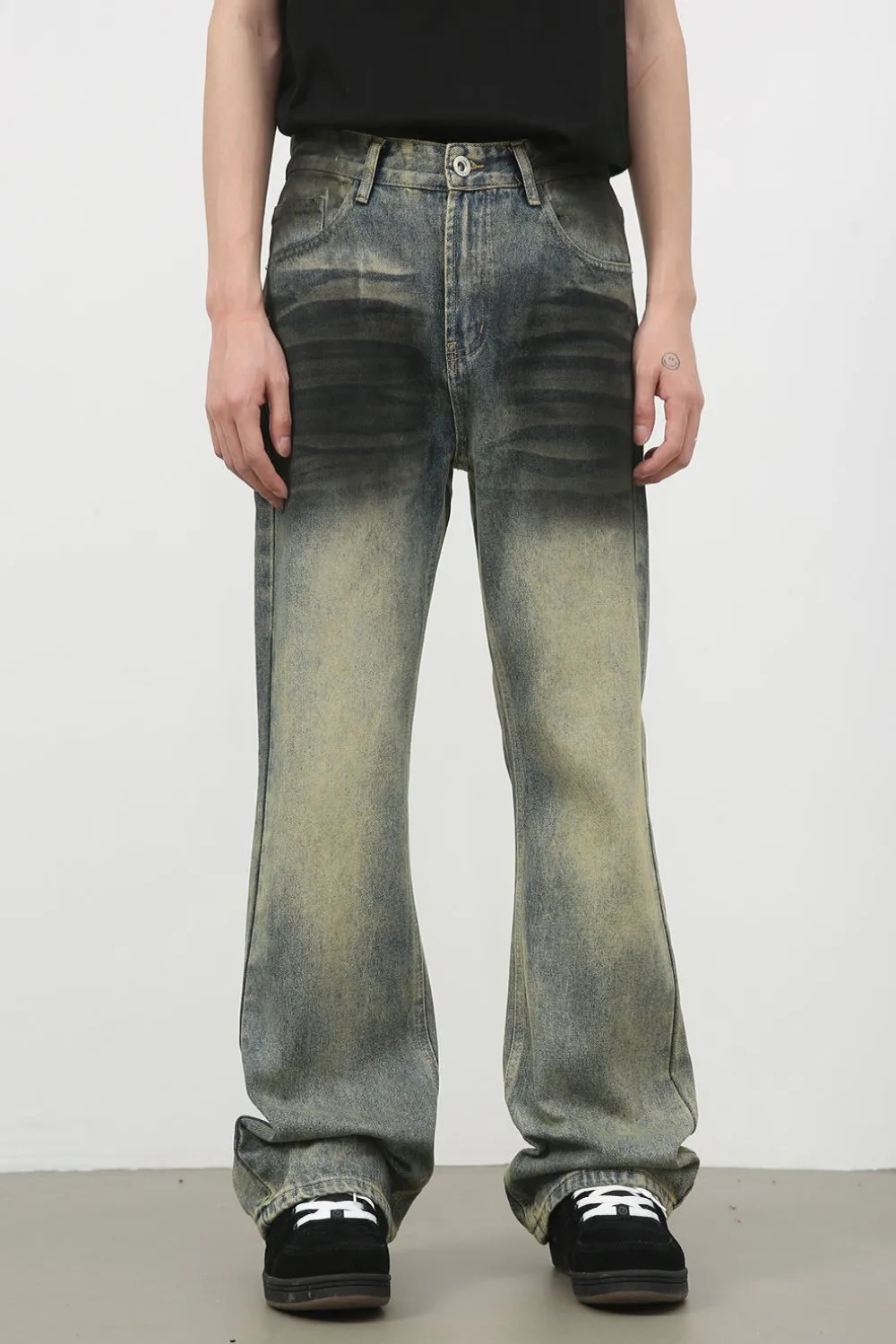 Men's Bootcut Jeans with Pockets