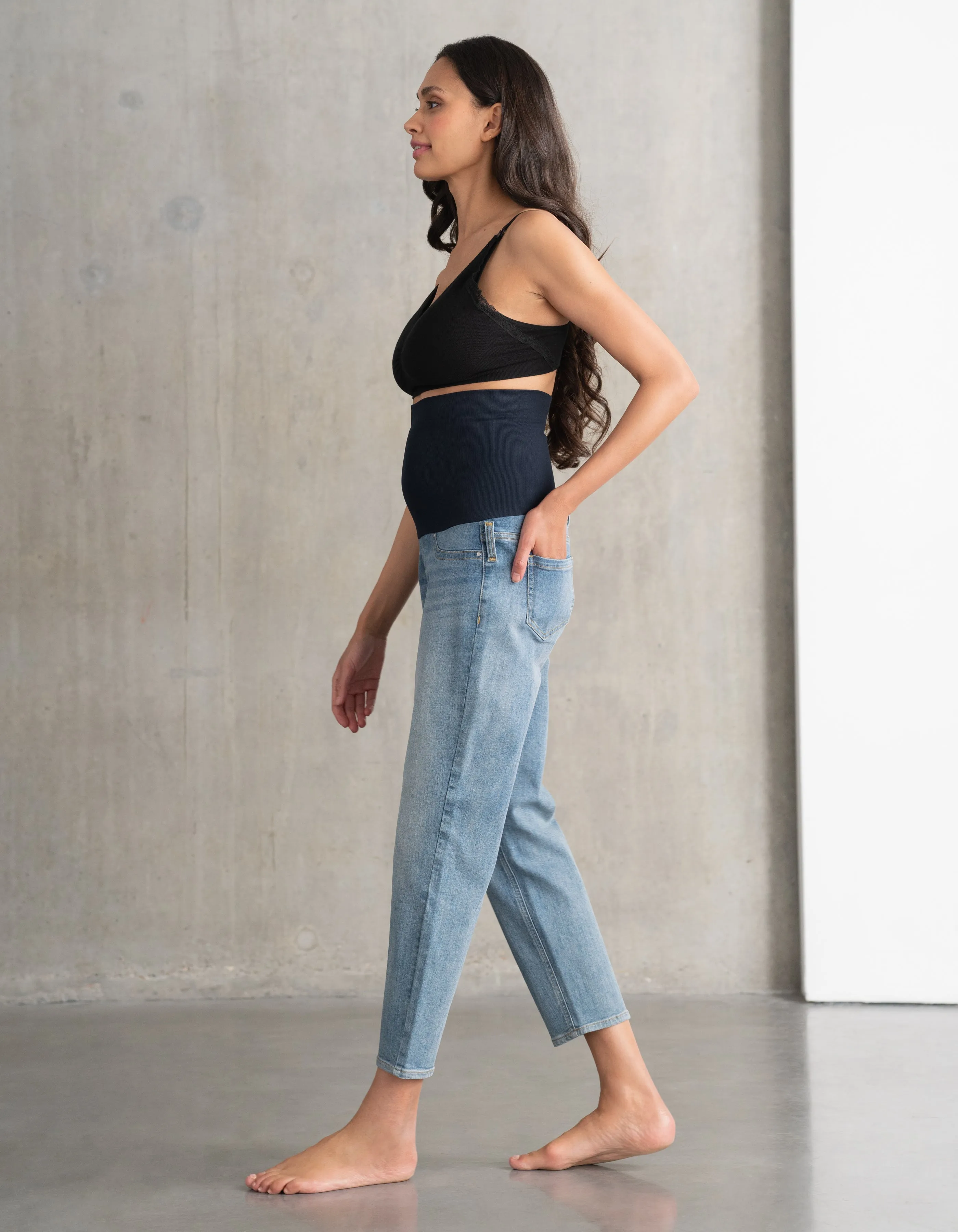 Organic Cotton Tapered Post-Maternity Jeans