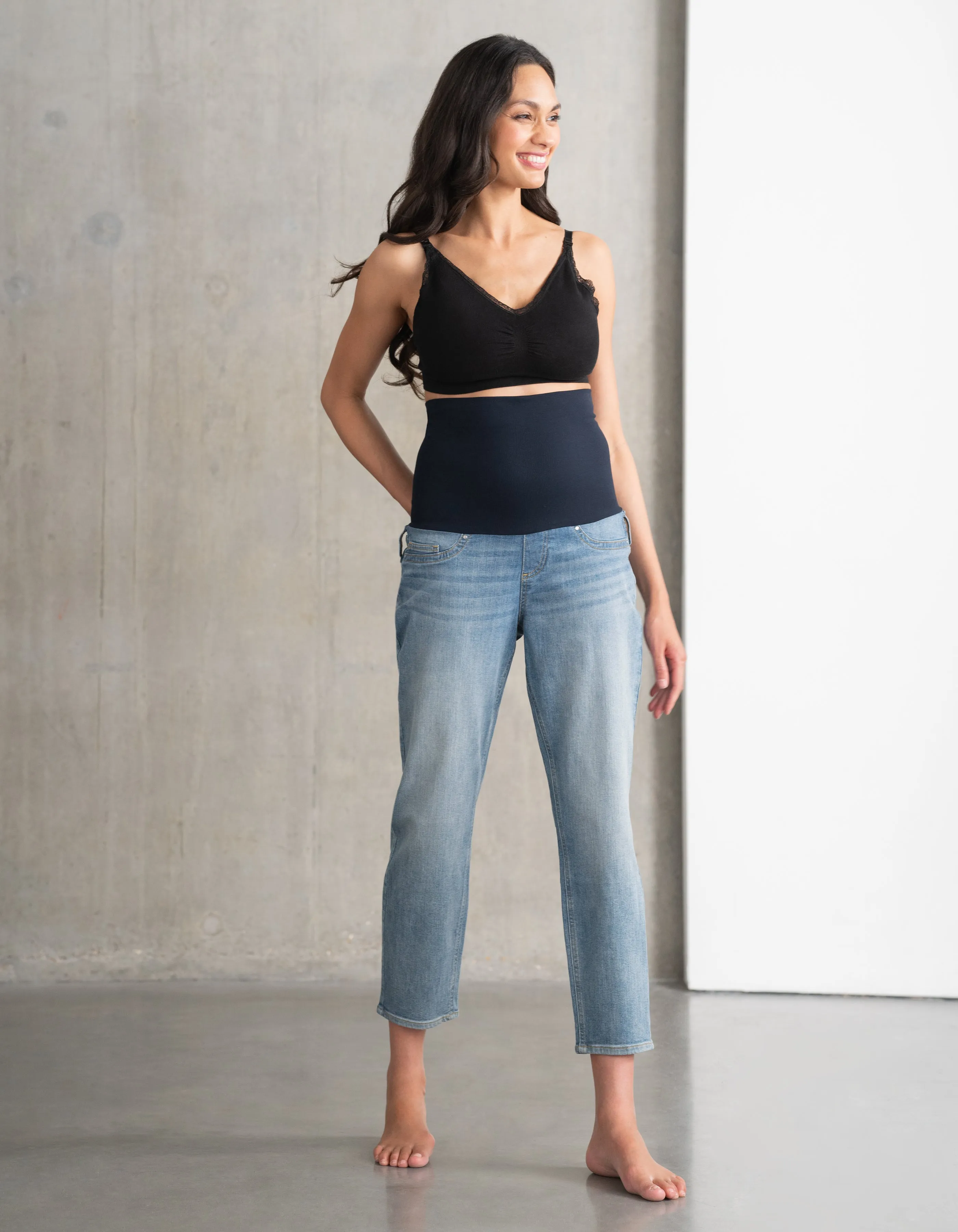 Organic Cotton Tapered Post-Maternity Jeans