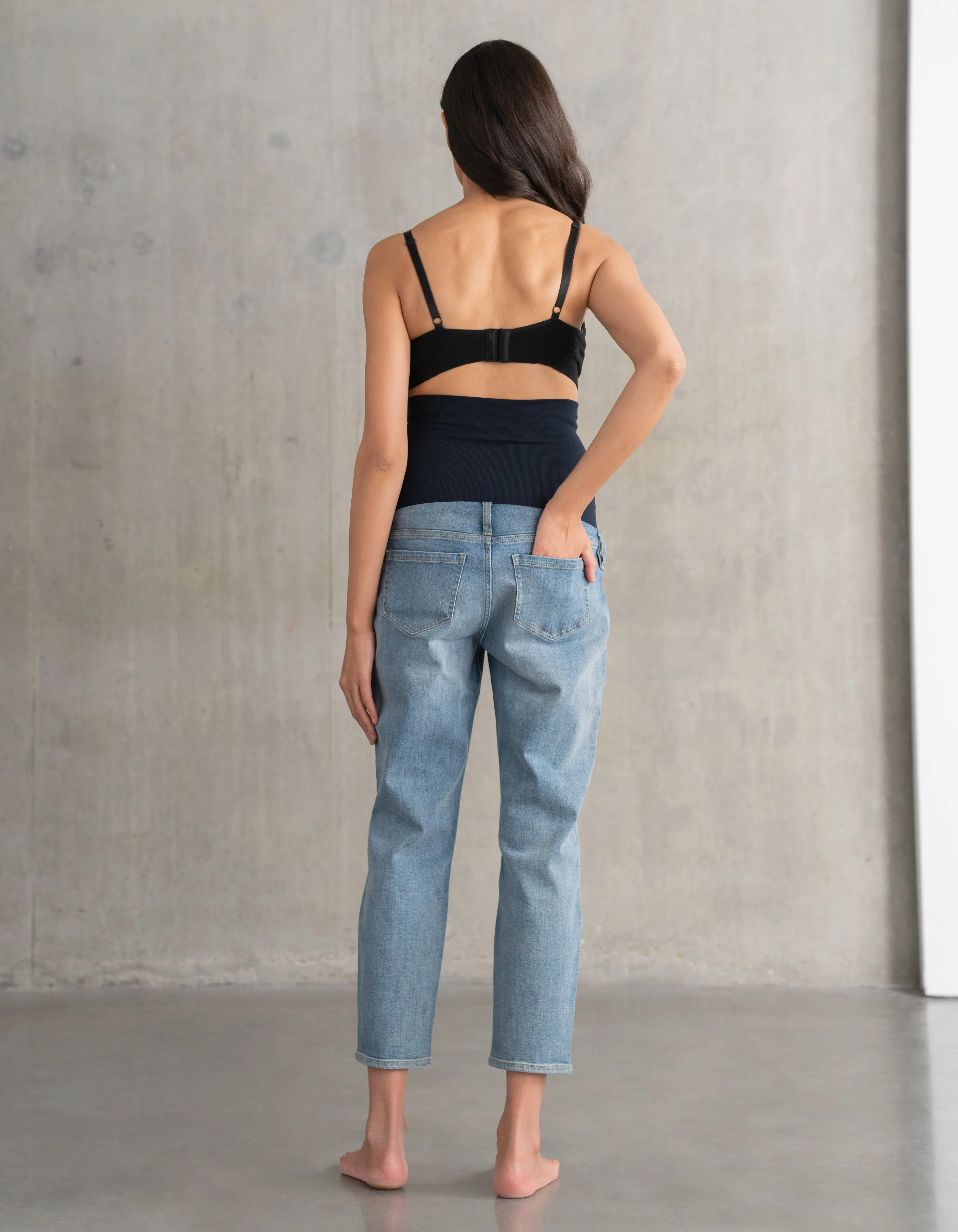 Organic Cotton Tapered Post-Maternity Jeans