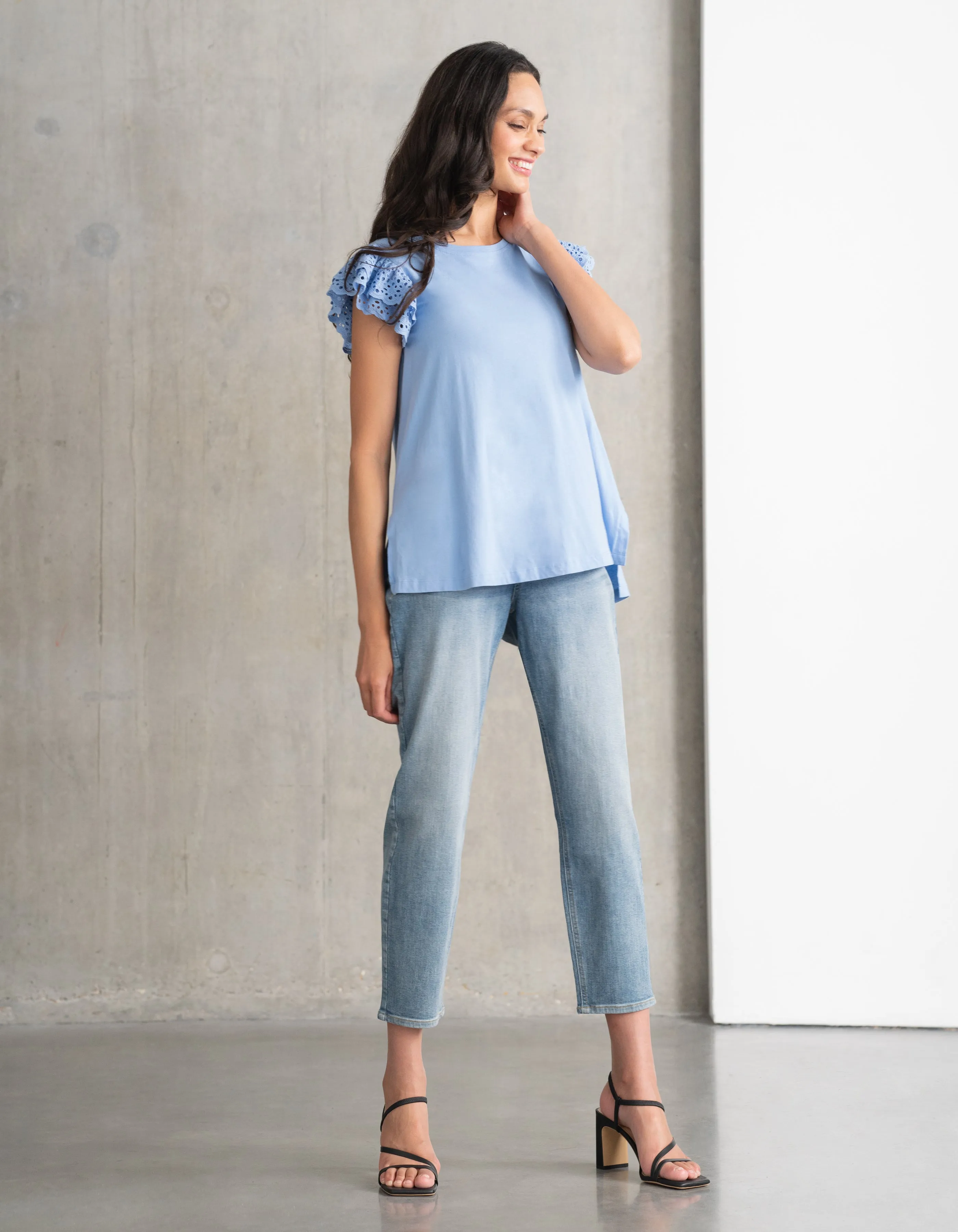 Organic Cotton Tapered Post-Maternity Jeans