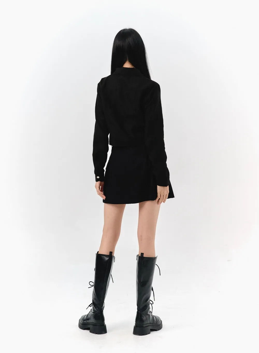 Suede Zip-Up Top IS322