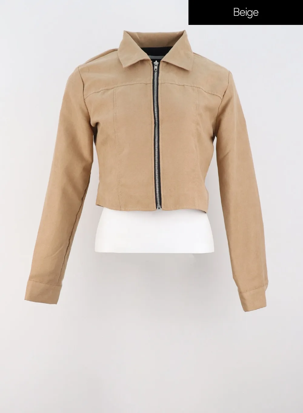 Suede Zip-Up Top IS322