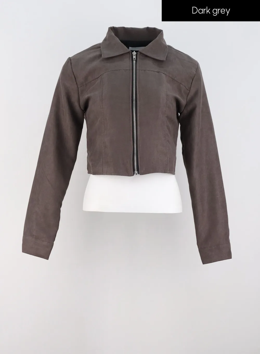 Suede Zip-Up Top IS322