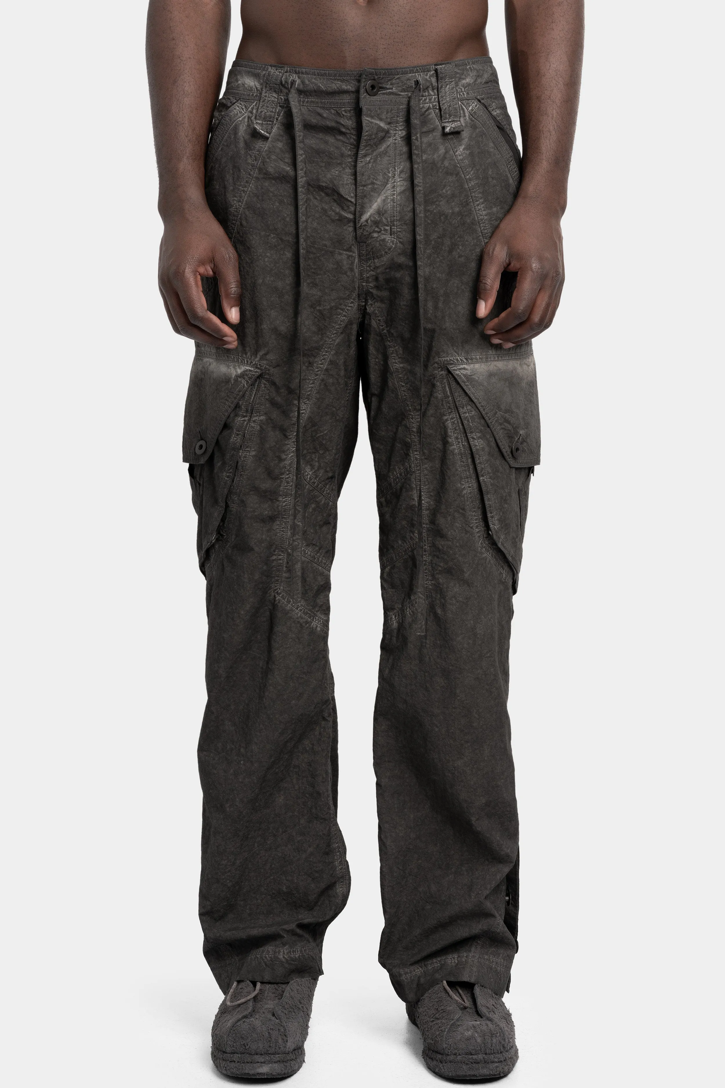 Tailored wool blend pants