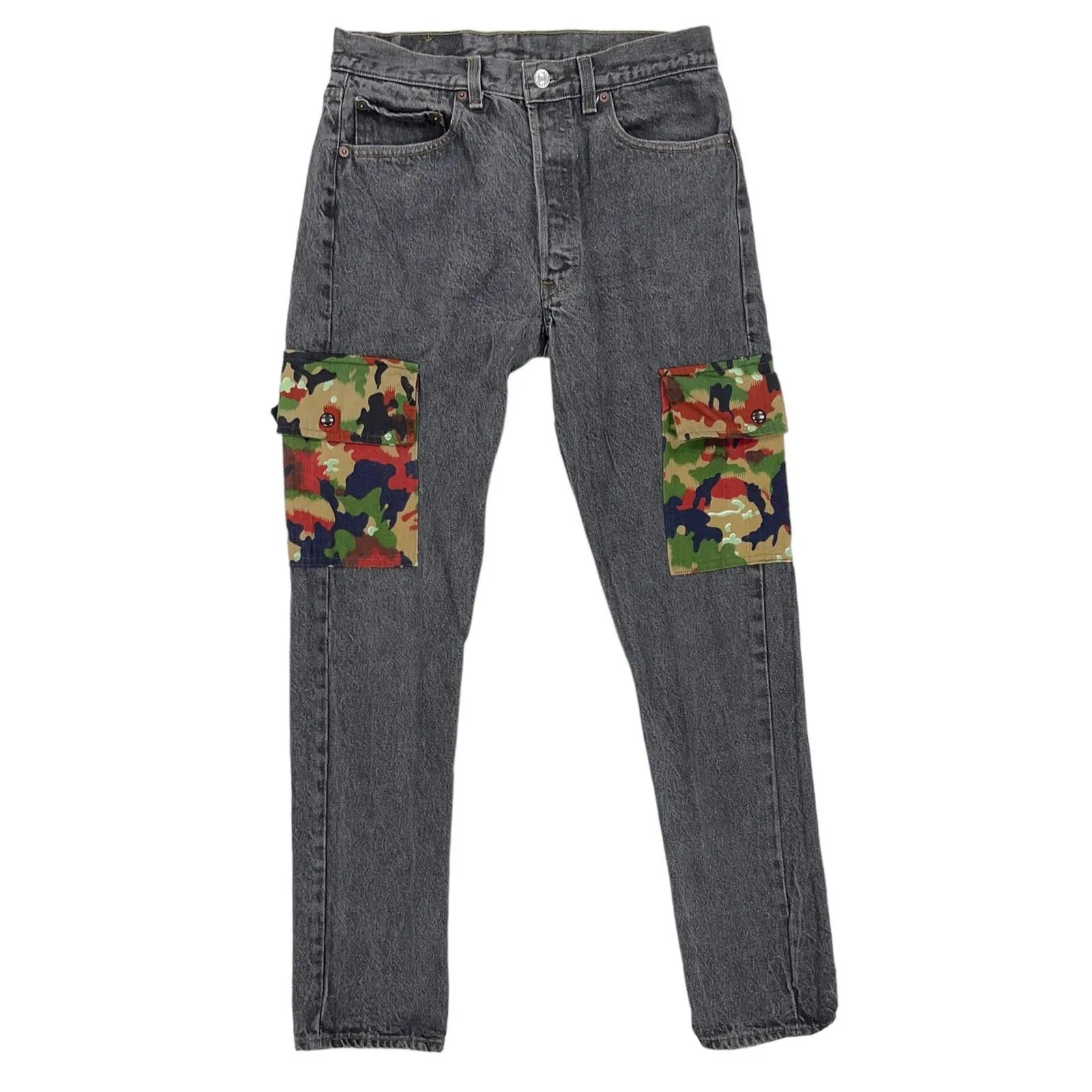 Urban Outfitters Vintage 80’s Levi’s Camo Embellished Jeans Size 33