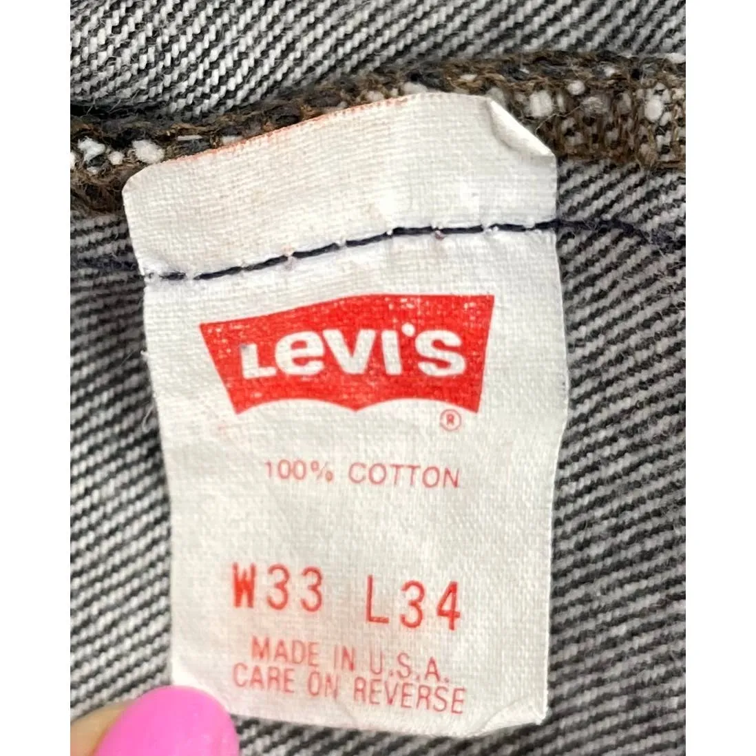 Urban Outfitters Vintage 80’s Levi’s Camo Embellished Jeans Size 33