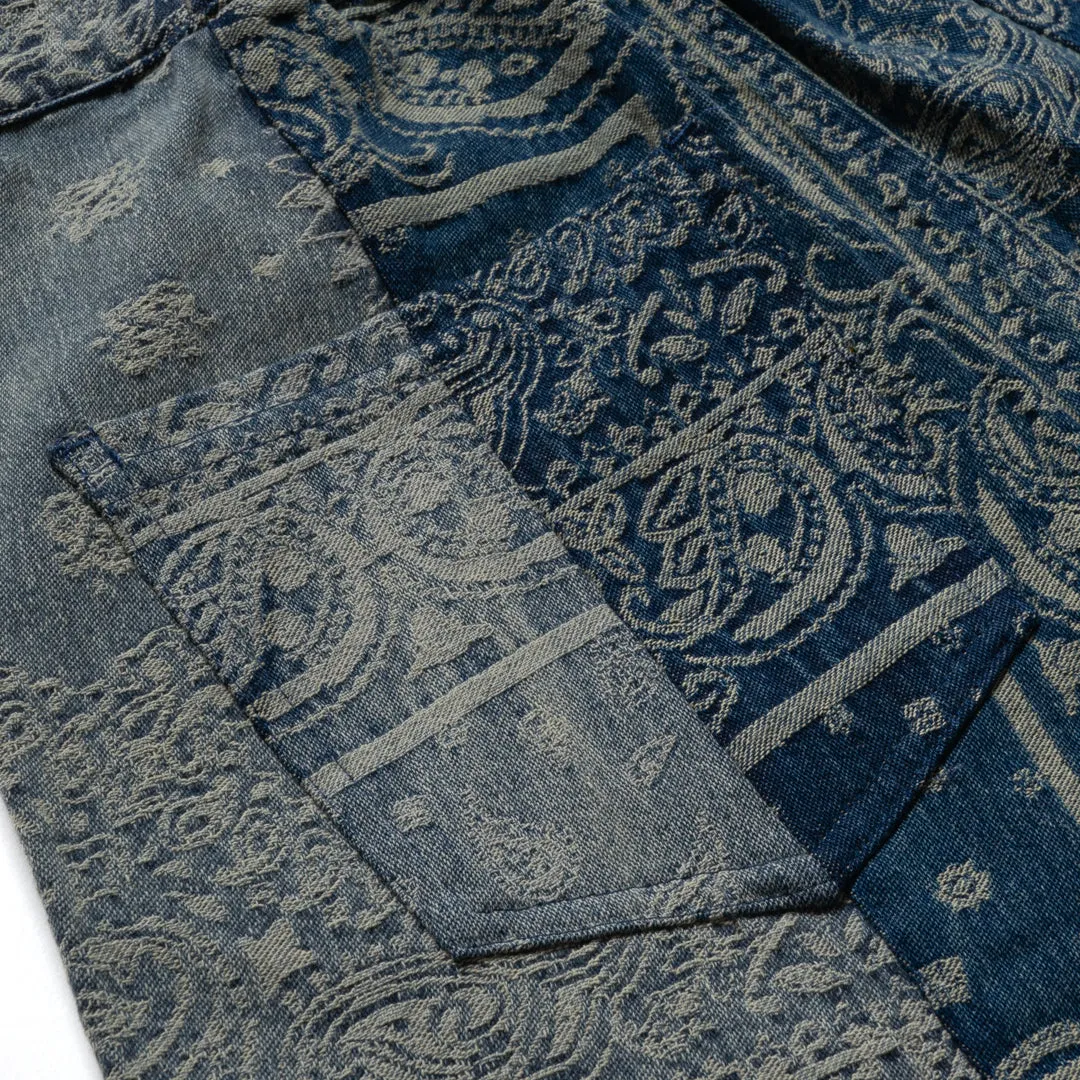 Yosqi Paisley Denim Jeans